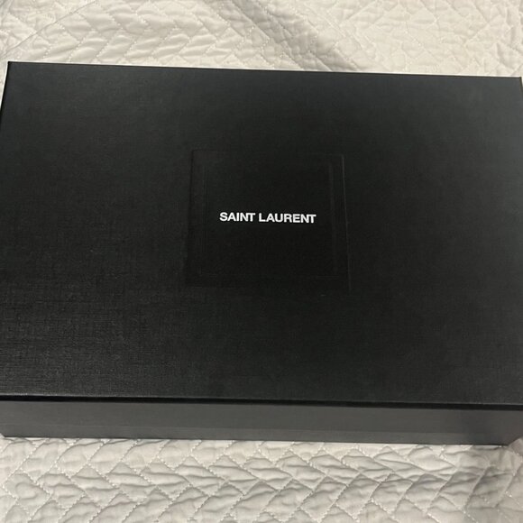 YSL - Grain De Poudre Textured Mixed Matelasse Triquilt Medium Monogram Satchel - Picture 6 of 9